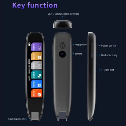 XIKCU S65 Pro Smart Voice Translator 142 Languages WIFI Scan Translation Pen Scanning Translation Pen For Business Travel Abroad